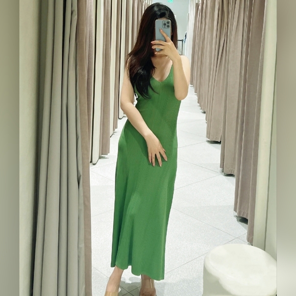 New Zara Knit Midi Dress 3471/033 - Picture 7 of 12